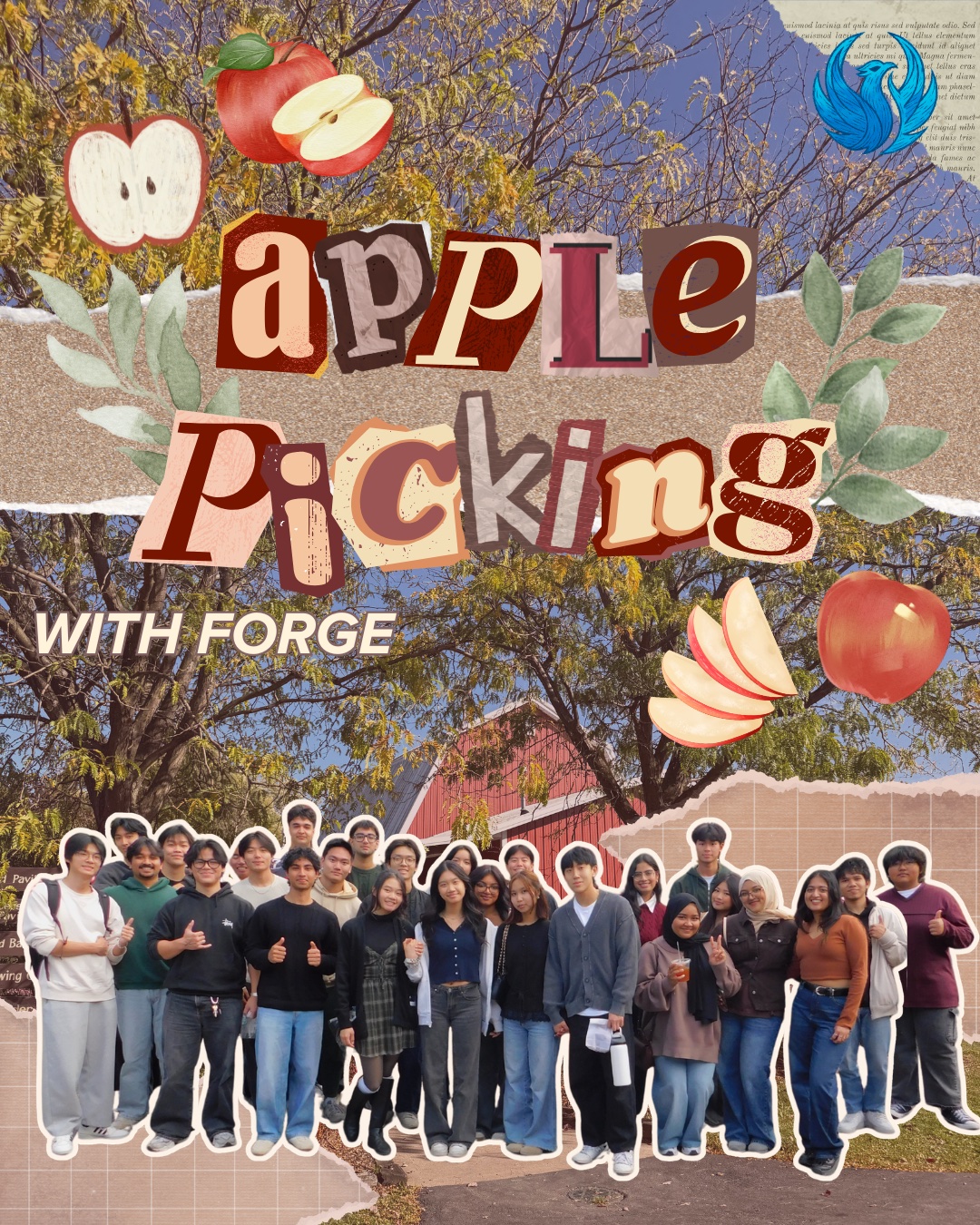 Apple picking with Forge scrapbook